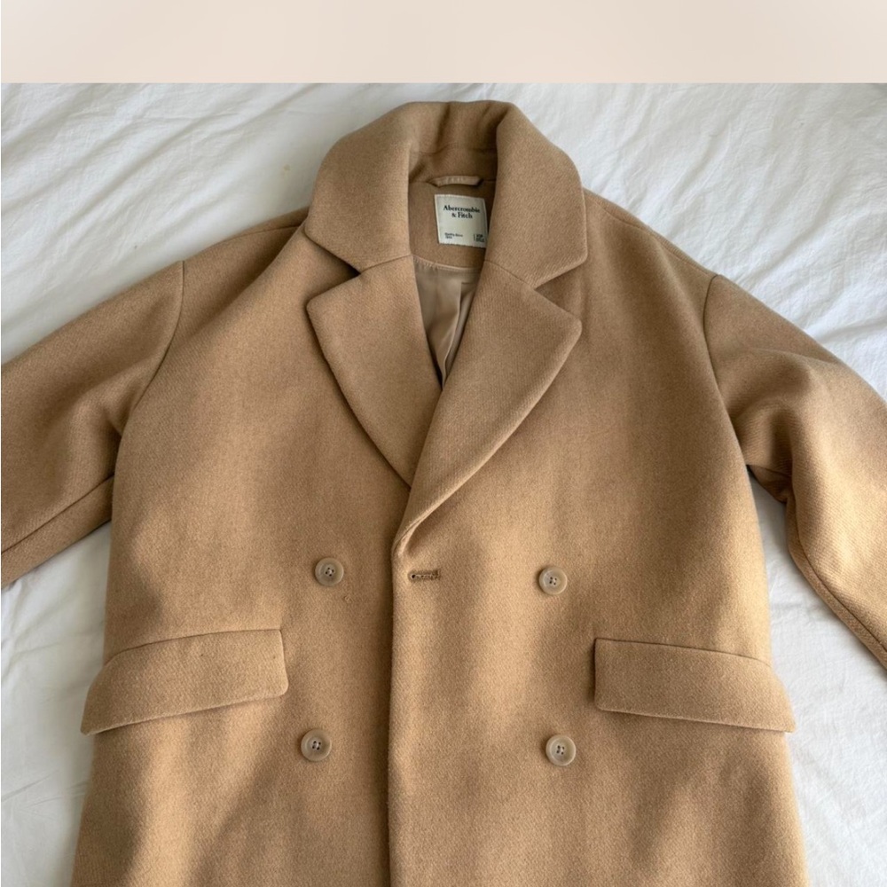 Abercrombie & Fitch Camel Pea Coat